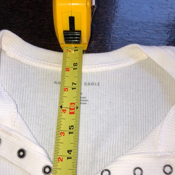 American Eagle cream ribbed tshirt - Picture 6 of 6
